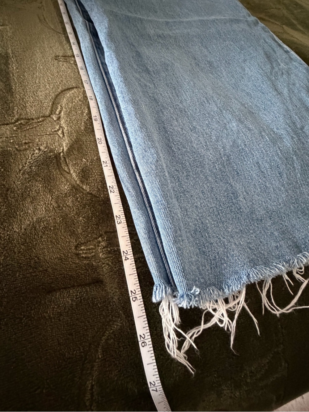 Pistola Wide Leg Women's Jeans - Light Blue Distressed - Picture 5 of 5